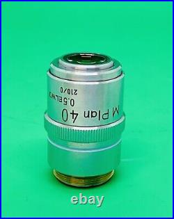 Nikon M Plan 40X/0.5 ELWD Microscope Objective Lens 210mm Extra Long Distance