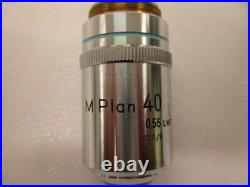 Nikon M Plan 40x 210/0 0.55 LWD Microscope Objective Lens RMS