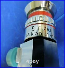 Nikon M-Plan 5X / 0.1 TI Microscope Interferometer Objective Lens Interferometry