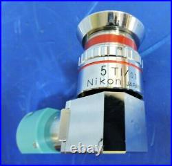 Nikon M-Plan 5X / 0.1 TI Microscope Interferometer Objective Lens Interferometry