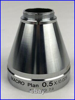 Nikon Macro Plan 0.5x / 0.025 /- Microscope Objective 105% Refund