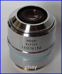 Nikon Metal Microscope Objective Lens Nikon BD Plan 40 ELWD Used