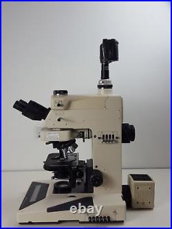 Nikon Microphot-SA Microscope with 6 Objectives M Plan, Vickers DIN, Zeiss ph2