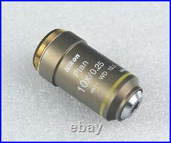 Nikon Microscope CFI Plan Objective 10x Lens for 50i, E400 or Macro Photography