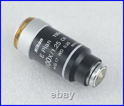 Nikon Microscope E Plan 100x Oil Objective M25 CFI Infinity Eclipse E400 E200