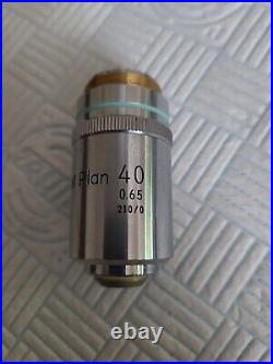 Nikon Microscope Lens M Plan 40x/0.65 210/0 329058 Japan