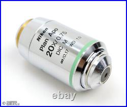 Nikon Microscope Lens Plan Apo 20X/0.75 Dic M MRD00201 #11253