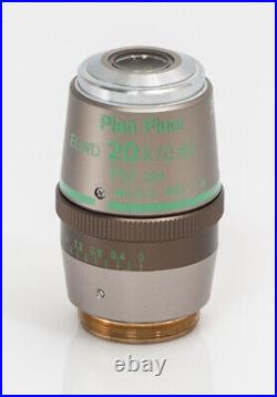 Nikon Microscope Lens Plan Fluorine Elwd 20x/0.45 Ph1 Dm. Dic L