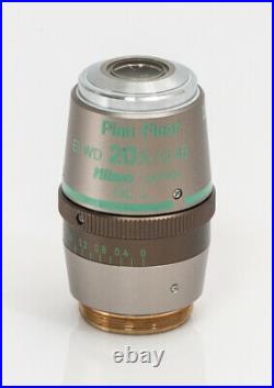 Nikon Microscope Lens Plan Fluorine Elwd 20x/0.45 Ph1 Dm. Dic L
