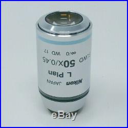 Nikon Microscope Objective L Plan 50x SLWD EPI WD 17