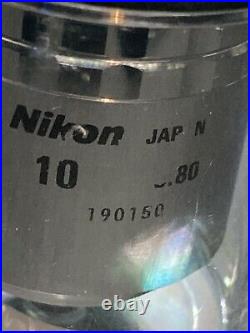 Nikon Microscope Objective Lens CF Plan 100x/ 0.80 c ELWD /0 BD, DIC