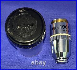 Nikon Microscope Objective Lens E Plan 100/1.25 Oil 160/0.17