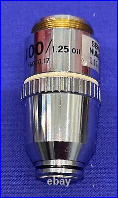 Nikon Microscope Objective Lens E Plan 100/1.25 Oil 160/0.17