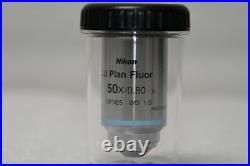 Nikon Microscope Objective Lens, LU Plan Flour 50x/0.80 A /0 EPI OFN25 WD1.0