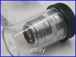 Nikon Microscope Objective Lens M Plan 40 0.5 ELWD 210/0 RMS withcustodia 27465