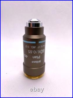 Nikon Microscope Objective Plan 40x/0.65 WD 0.57 Infinity/0.17