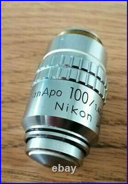 Nikon Microscope Objective Plan Apo 100/1.40 Oil 160/0.17-RMS Thread