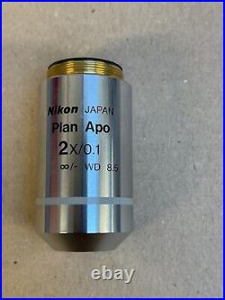 Nikon Microscope Objective Plan Apo 2X/0.10 WD8.5