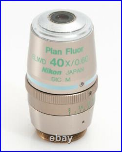 Nikon Microscope Objective Plan Fluor ELWD 40x/0.60 Ph2 DM DIC M