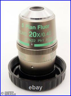 Nikon Microscope Objective S Plan Fluor ELWD 20x/0.45 ph1 mrh48230