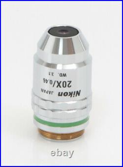 Nikon Microscope Objective lens CF Plan 20X/0.46 Epi OFN25 MUL00201