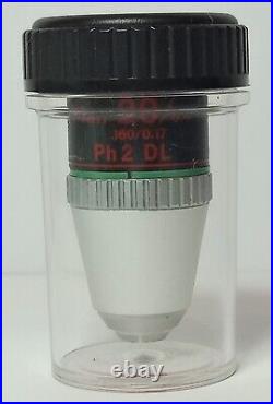 Nikon Microscope Phase Contrast Objective E Plan 20/0.4 Ph2 DL (Dark Low)