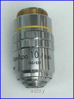 Nikon Microscope PlanApo CFN 10x/0.45 160/0.17 Objective Plan Apo Mint