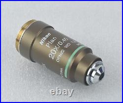 Nikon Microscope Plan 20x Objective Lens M25 CFI Infinity Eclipse for 50i, E400