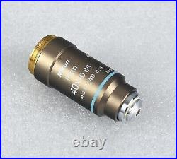 Nikon Microscope Plan 40x Objective Lens M25 CFI Infinity Eclipse for 50i, E400