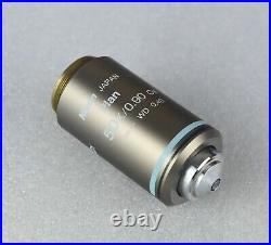 Nikon Microscope Plan 50x /0/90 Oil Objective Lens M25 CFI Infinity Eclipse