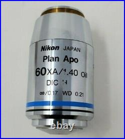 Nikon Microscope Plan Apo 60XA oil