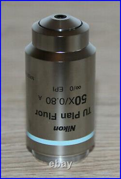 Nikon Mikroskop Microscope Objektiv TU Plan Fluor 50x/0,80 A Epi (OFN25 WD1,0)