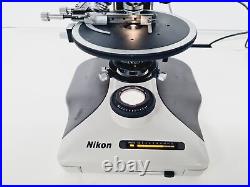 Nikon Optiphot-2 Microscope Lab with 4 x Objectives Japan M Plan, Fluor Lab