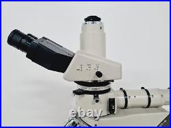 Nikon Optiphot-2 Microscope Lab with 4 x Objectives Japan M Plan, Fluor Lab