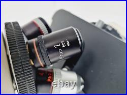 Nikon Optiphot-2 Microscope with 5 Objectives, Ph1, Ph2, Ph3, Plan 2