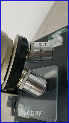 Nikon Optiphot BF/DF Microscope with BD Plan Objectives 5x 10x 20x 40x