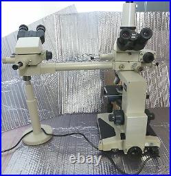 Nikon Optiphot Compound Brightfield Microscope & Objective Plan 4,10,20,40,100