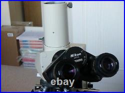 Nikon Optiphot Trinocular microscope 3 original Plan objectives Very NICE