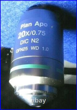 Nikon PLAN APO 20X Microscope Objective DIC N2 0.75 NA /0.17 WD 1.0