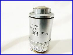 Nikon Plan 100x / 1.25 Oil 160/0.17 Microscope Objective