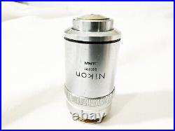 Nikon Plan 100x / 1.25 Oil 160/0.17 Microscope Objective