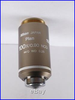 Nikon Plan 100x NCG Air / Dry CFI Eclipse Microscope Objective