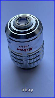 Nikon Plan 10x / 0.30, 160 / 0.17, DL. Ph1, phase contrast microscope objective