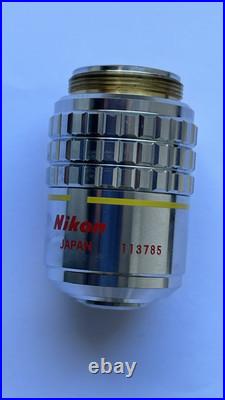 Nikon Plan 10x / 0.30, 160 / 0.17, DL. Ph1, phase contrast microscope objective