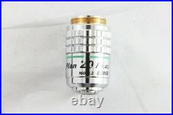 Nikon Plan 20x / 0.40 ELWD Phase Contrast Microscope Objective from Japan #1416