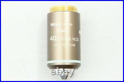 Nikon Plan 40X/0.65 NCG /0 WD 0.48 Eclipse Microscope Objective Lens #1846