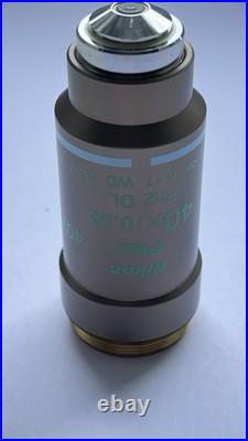 Nikon Plan 40x / 0.65, phase contrast, infinity microscope objective, Ph2 DL