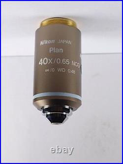 Nikon Plan 40x NCG Air / Dry CFI Eclipse Microscope Objective