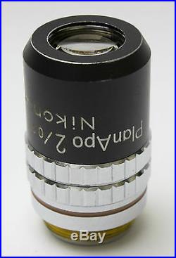 Nikon Plan APO 2x /. 1 160mm CFN Microscope Objective Planapo RMS