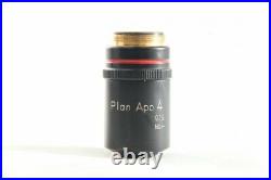 Nikon Plan APO 4x/0,16 160 mm TL Microscope Lens from Japan 1335